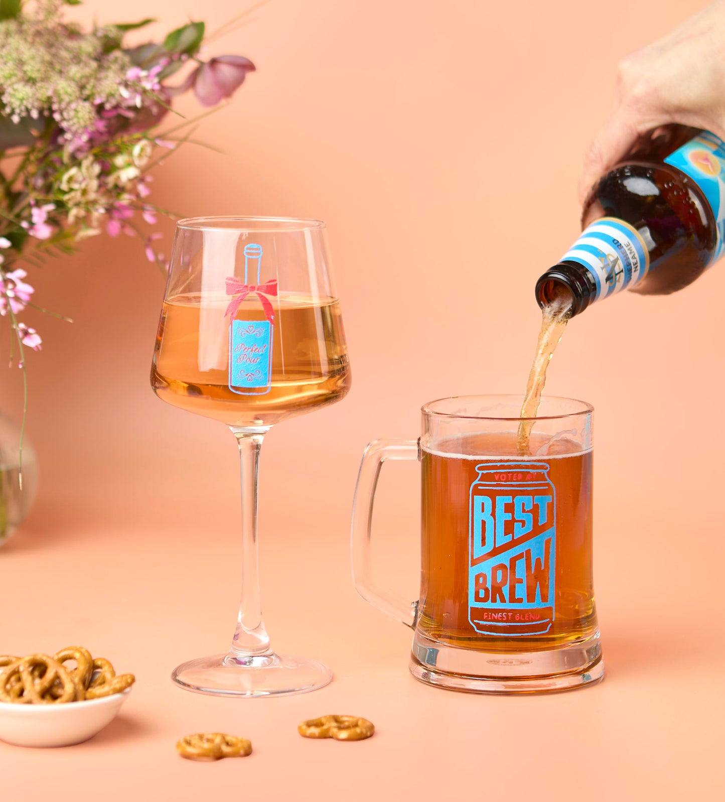 Paint-a-Beer and Wine Glass