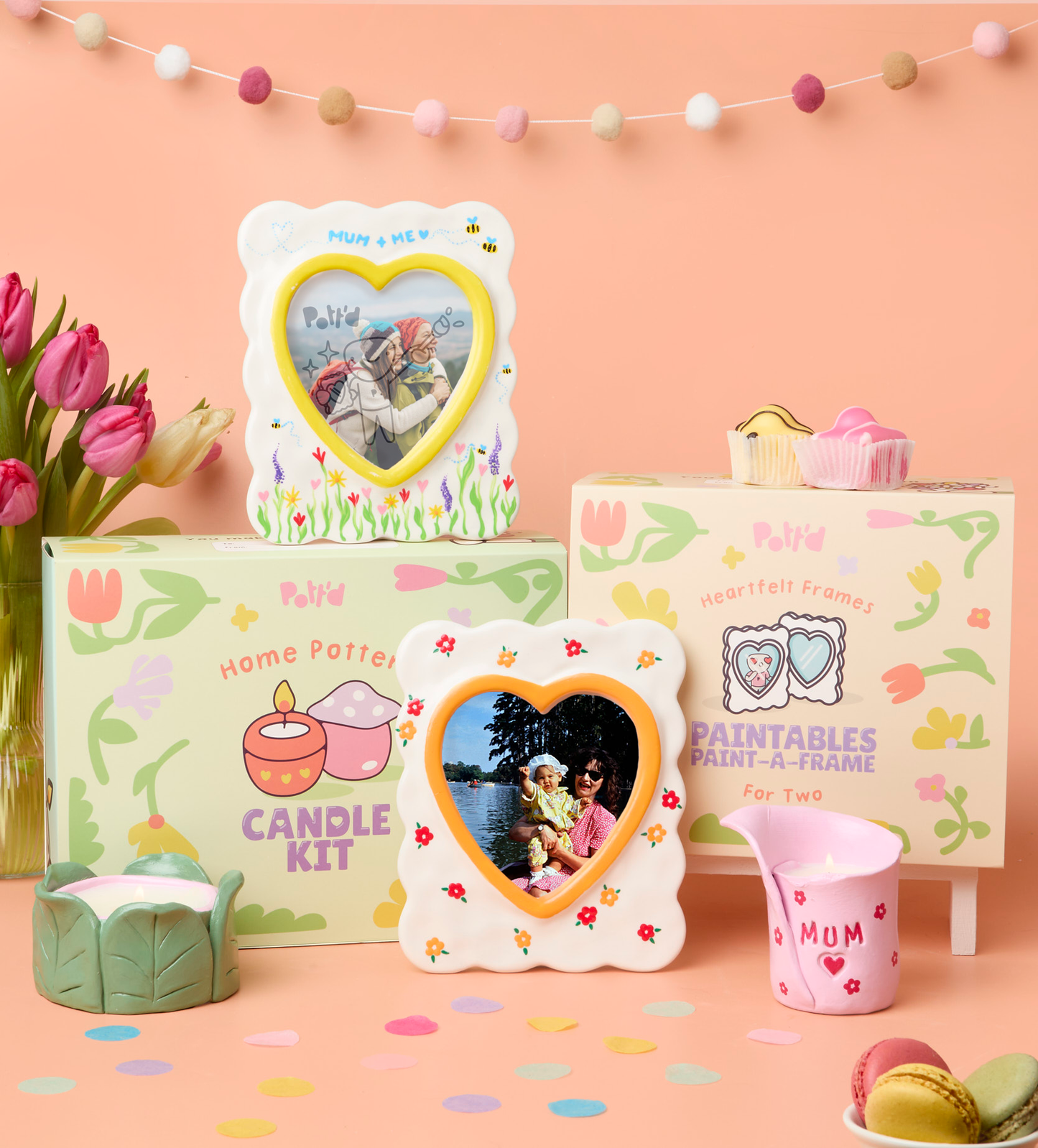 Handmade Moments: Clay Candles & Frame Painting Bundle