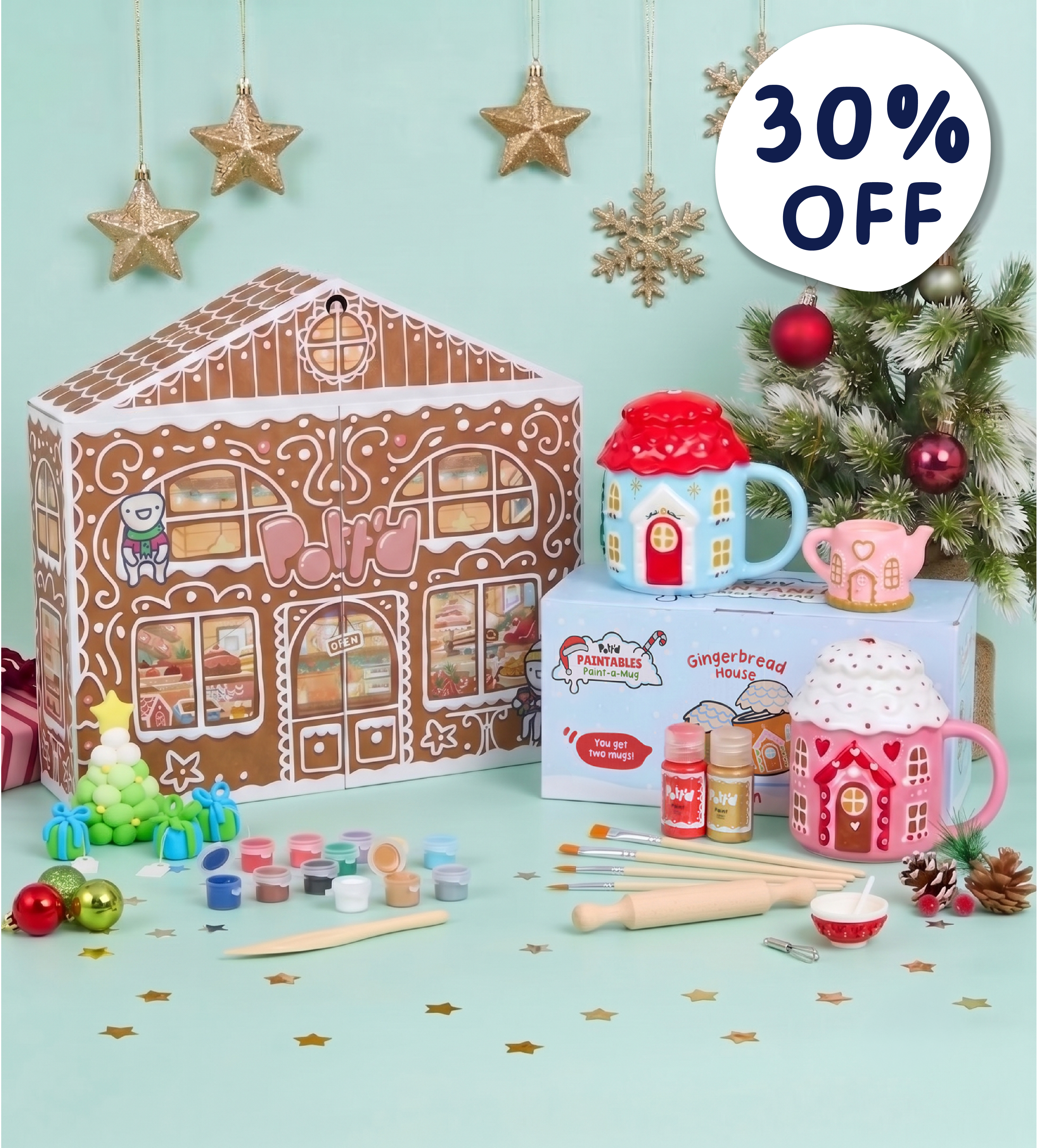 Gingerbread Bundle: Advent Calendar & Gingerbread Mugs - Image 1