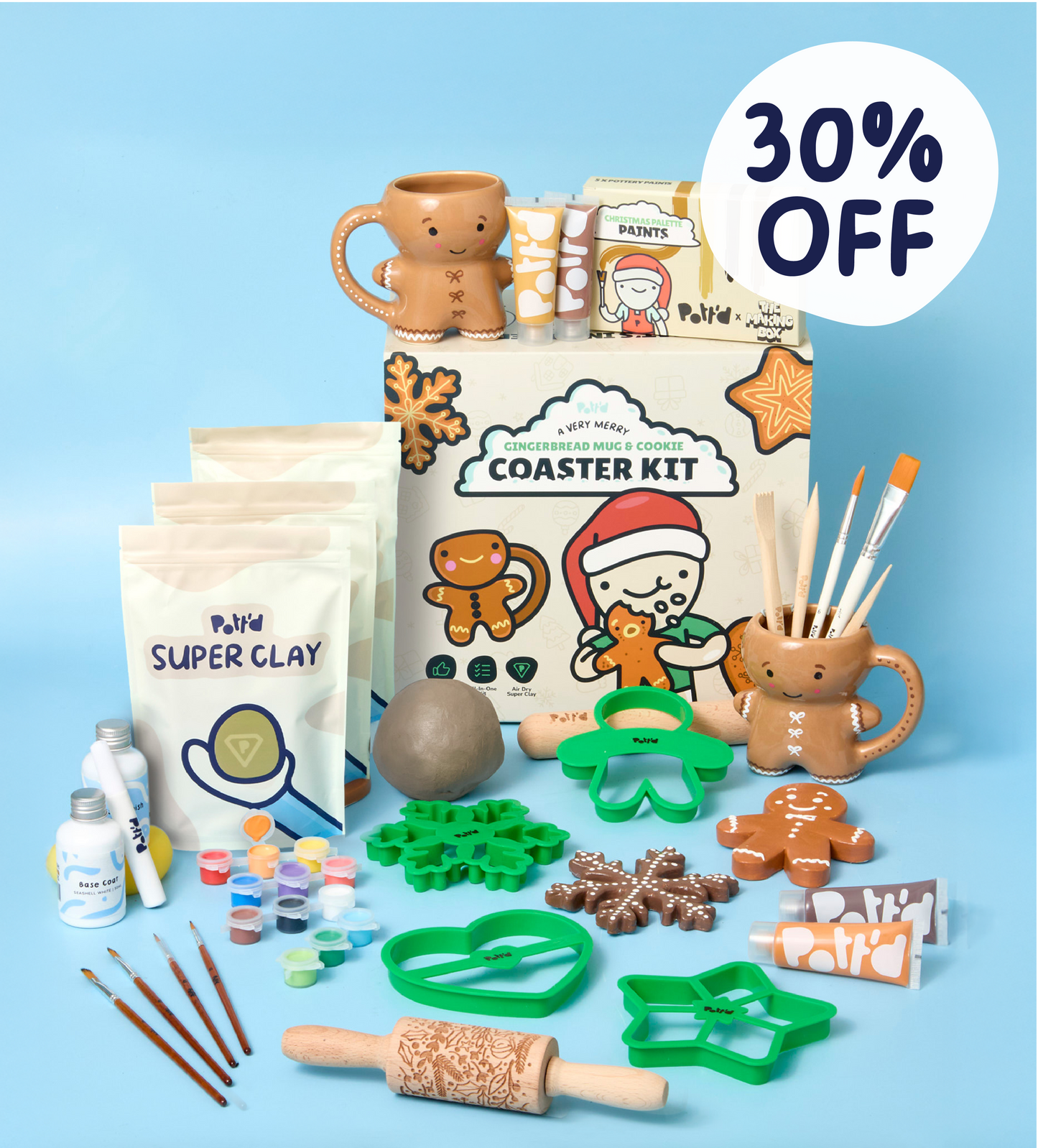 Christmas Cookie Coaster Kit Bundle