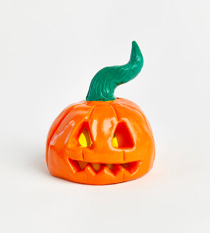 Halloween Pumpkin Tealight Pot