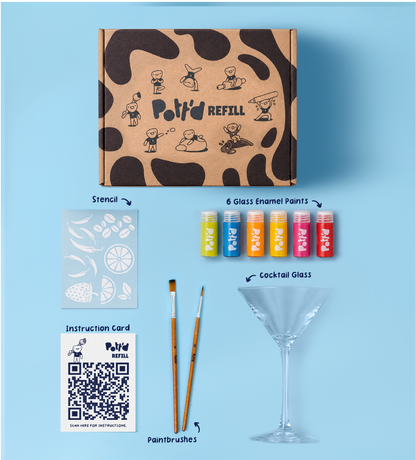 Refill: Paint-a-Cocktail Glass