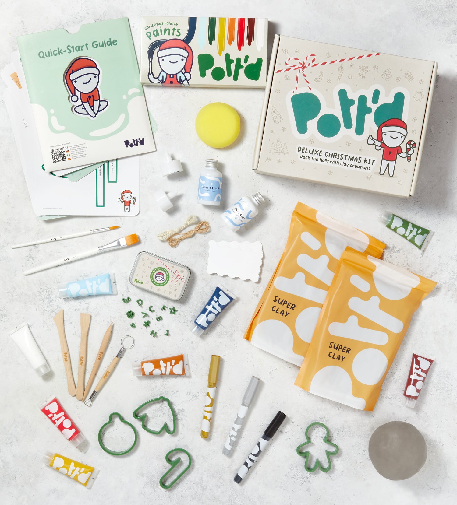 Christmas Deluxe Pottery Kit