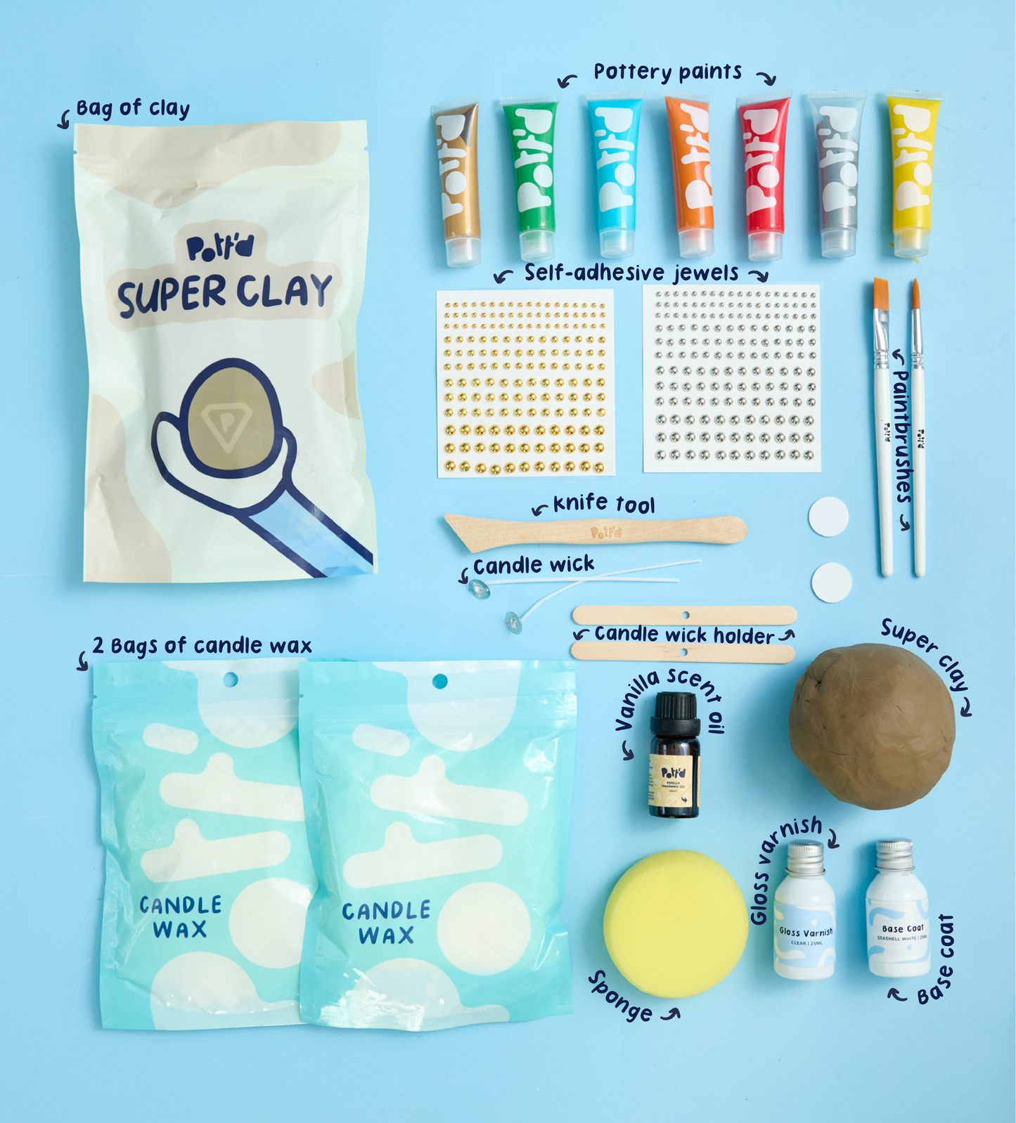 Diwali Candle & Clay Kit