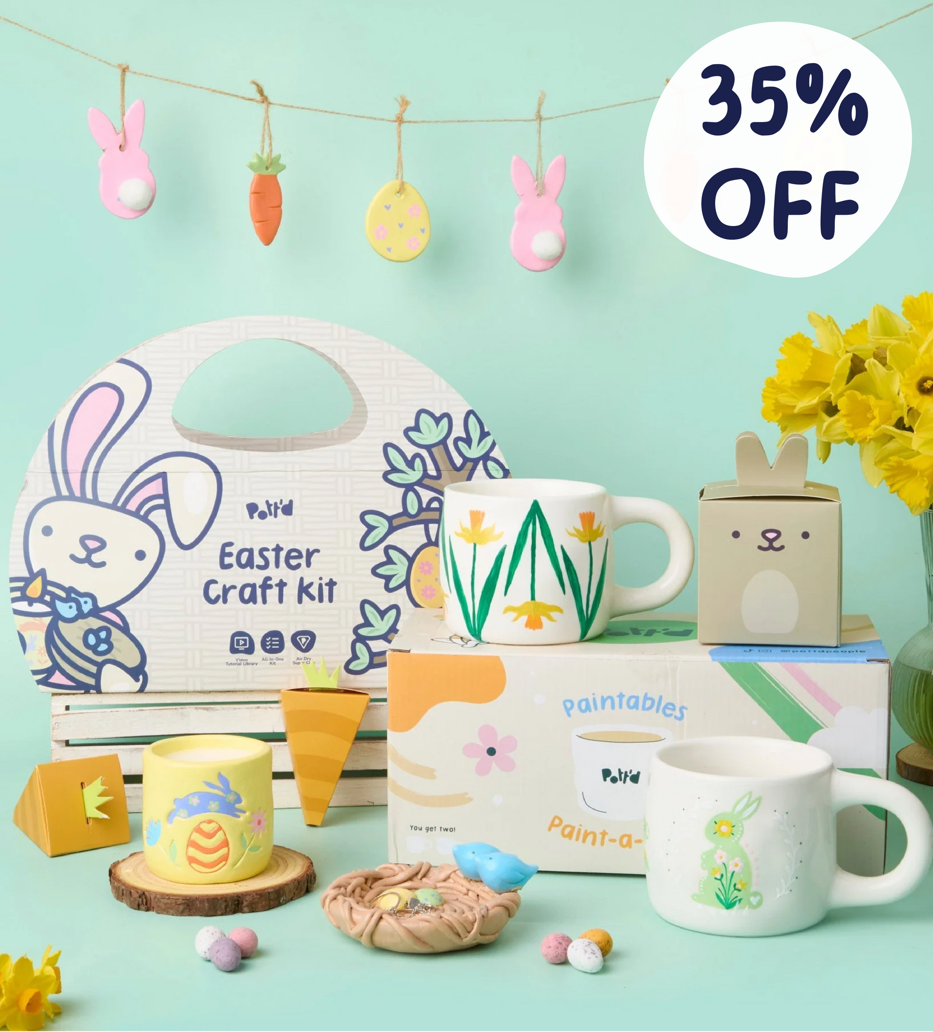 Creative Bunny Workshop Easter Crafts & Mugs Bundle