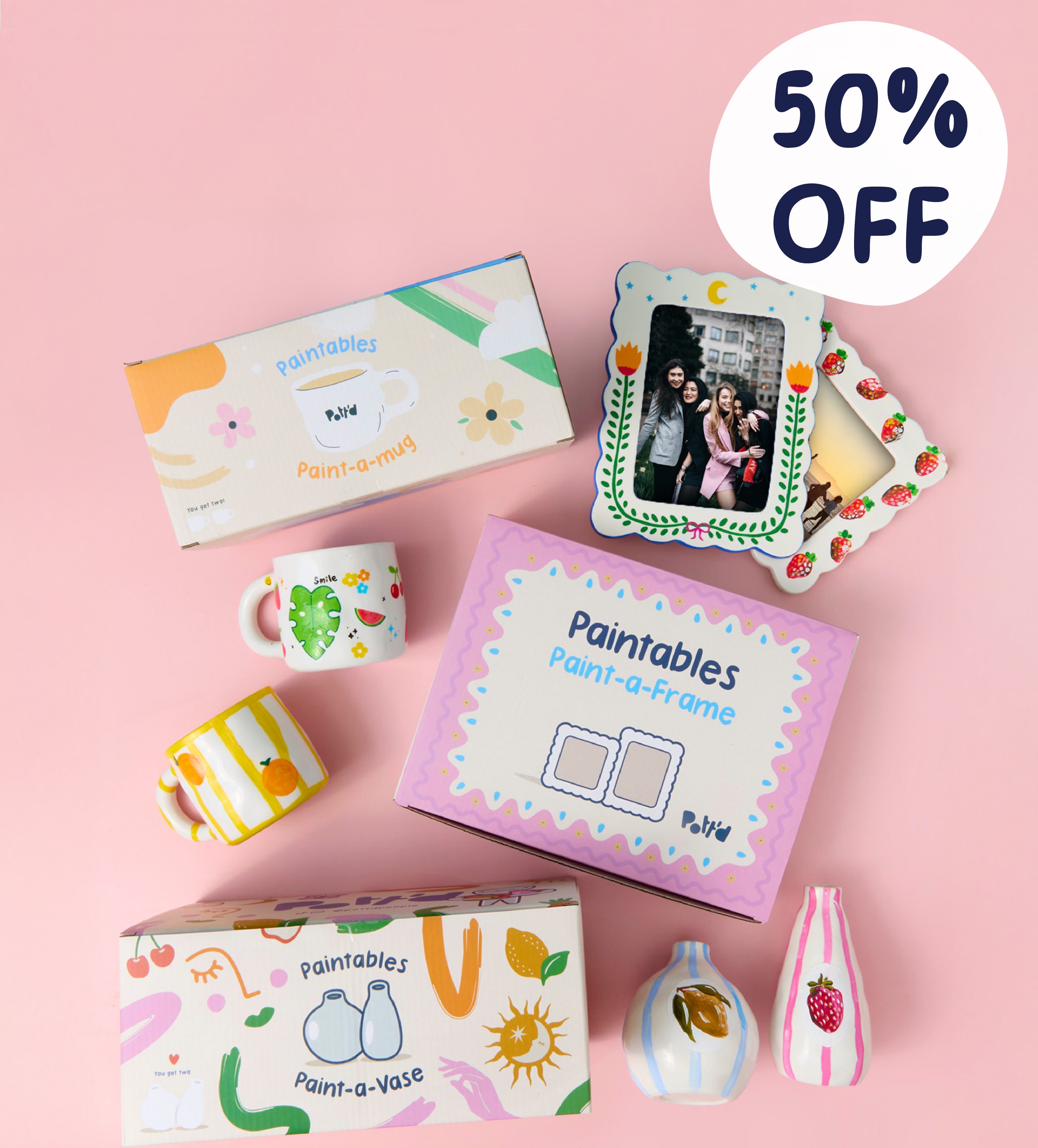 Paintables Mug, Frame & Vase Bundle - Image 1