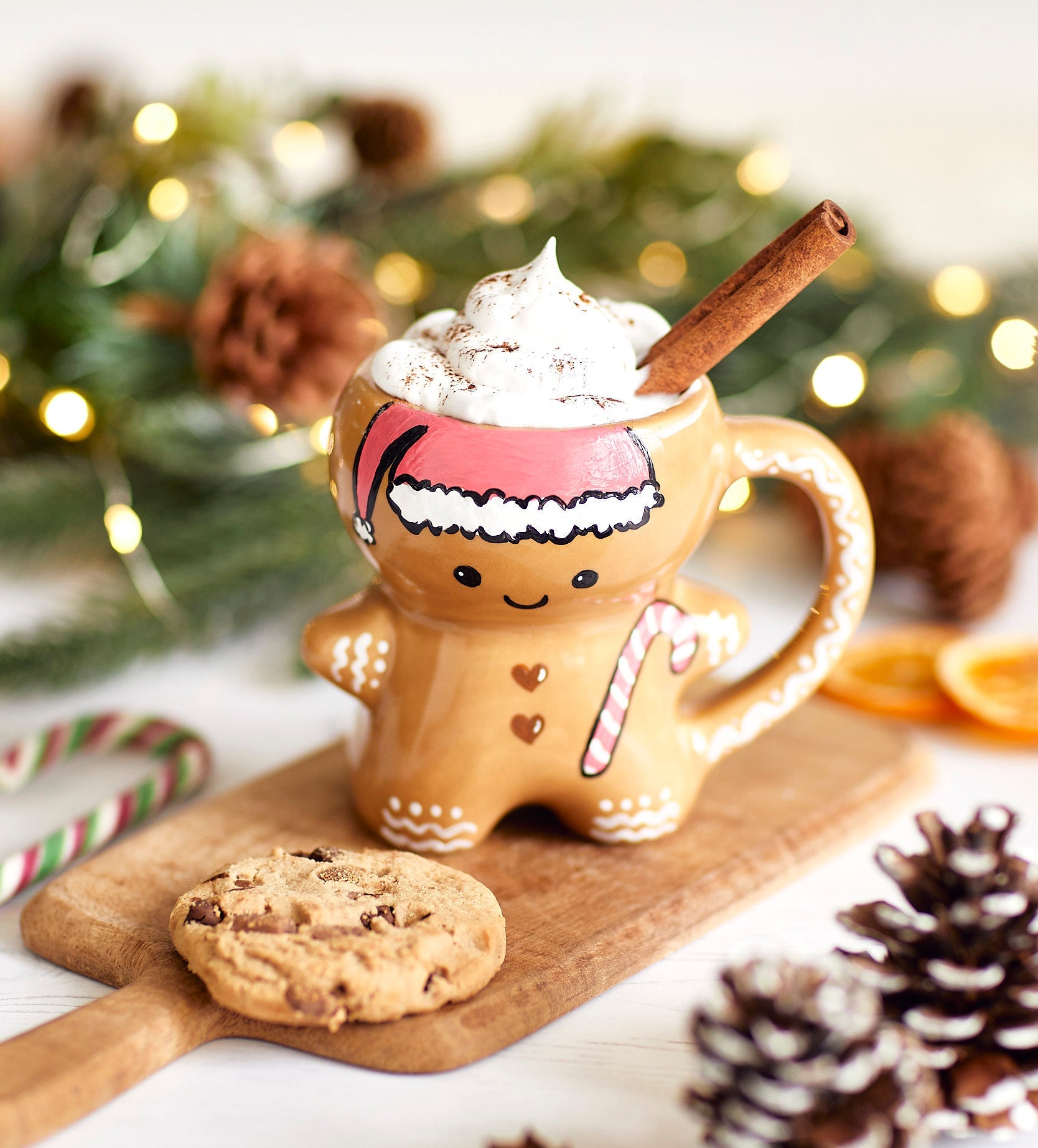 Christmas Gingerbread Paint-a-Mug x2