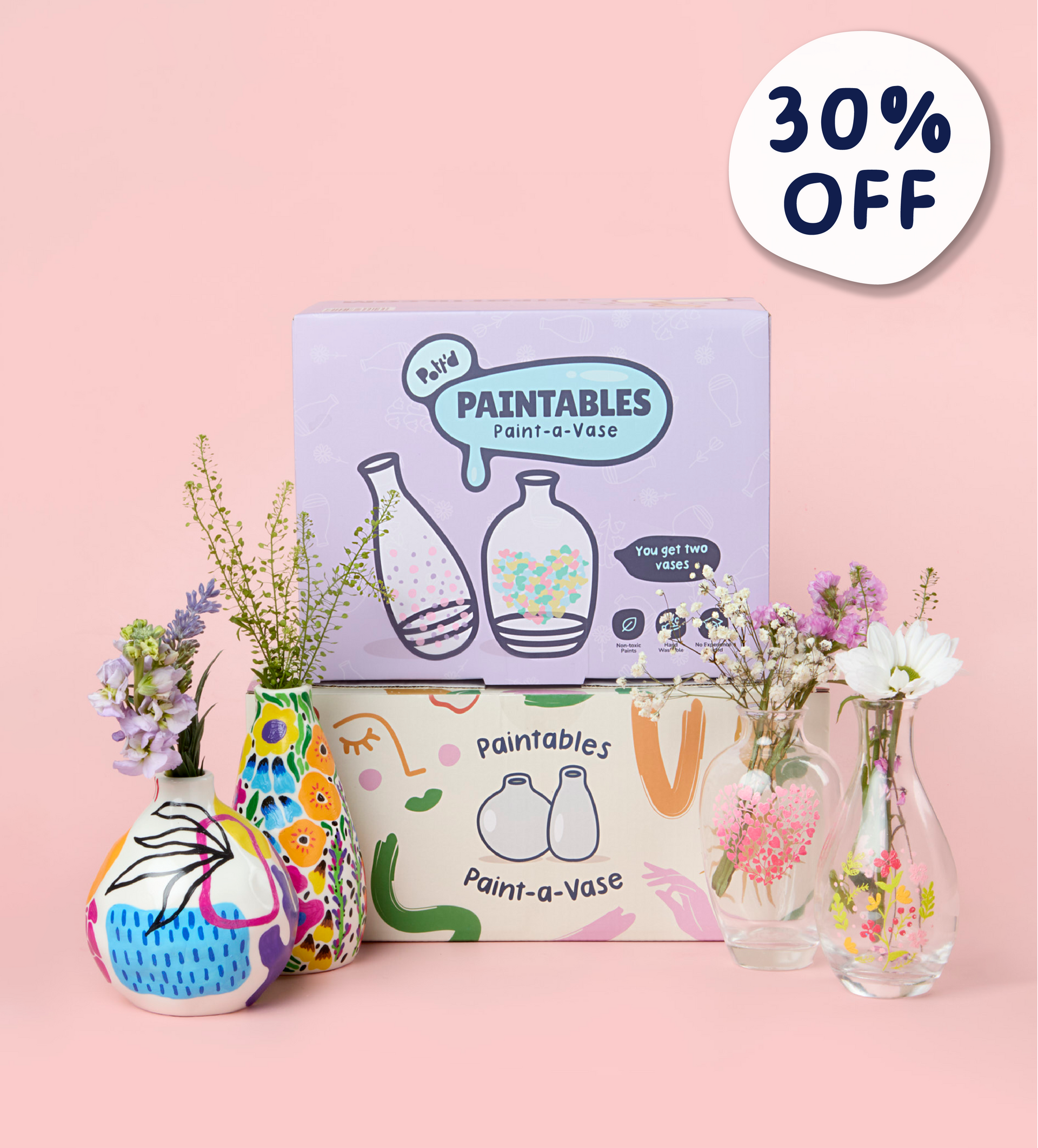 Ceramic & Glass Vase Painting Bundle