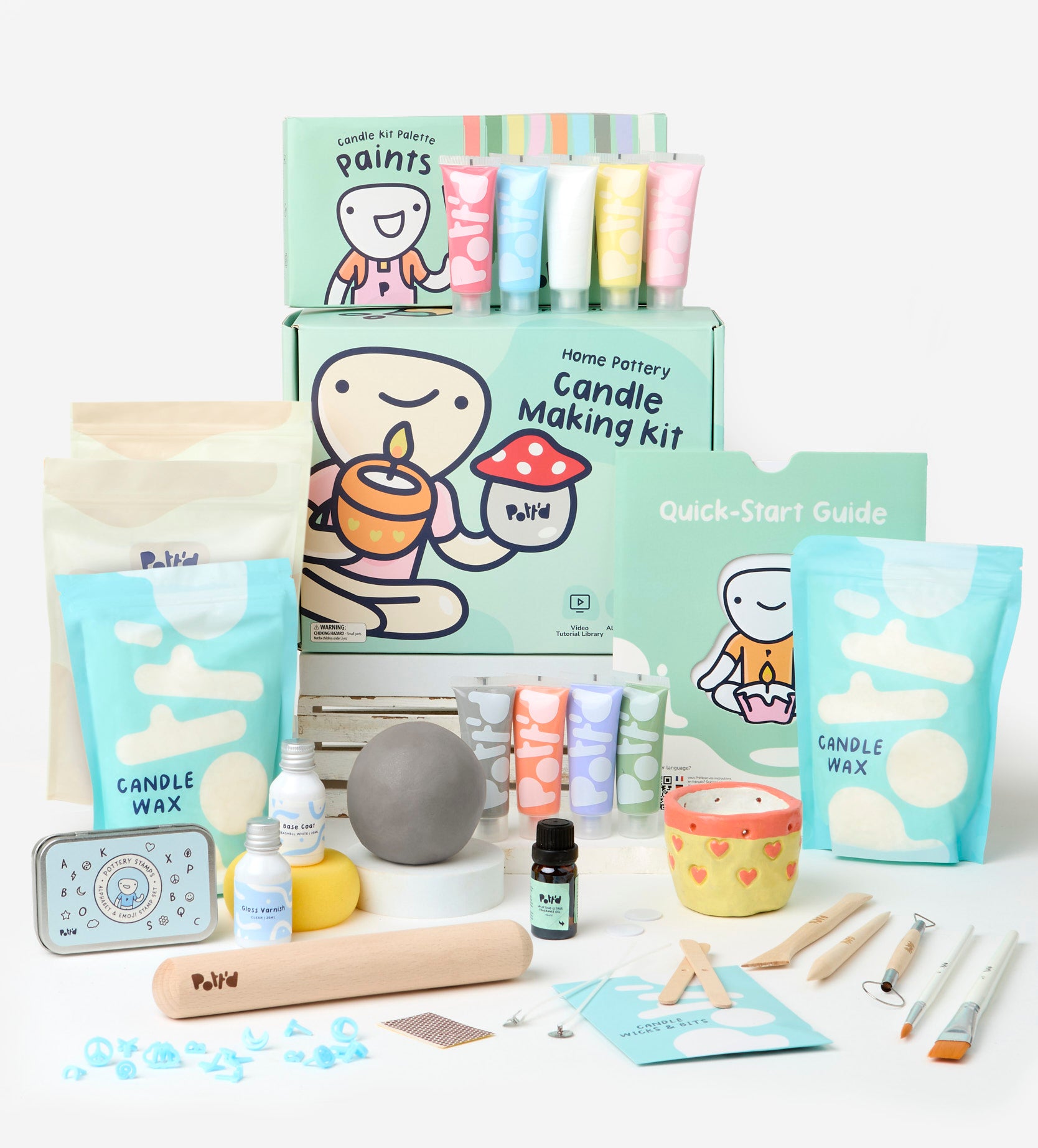 Home Pottery Candle Making Kit